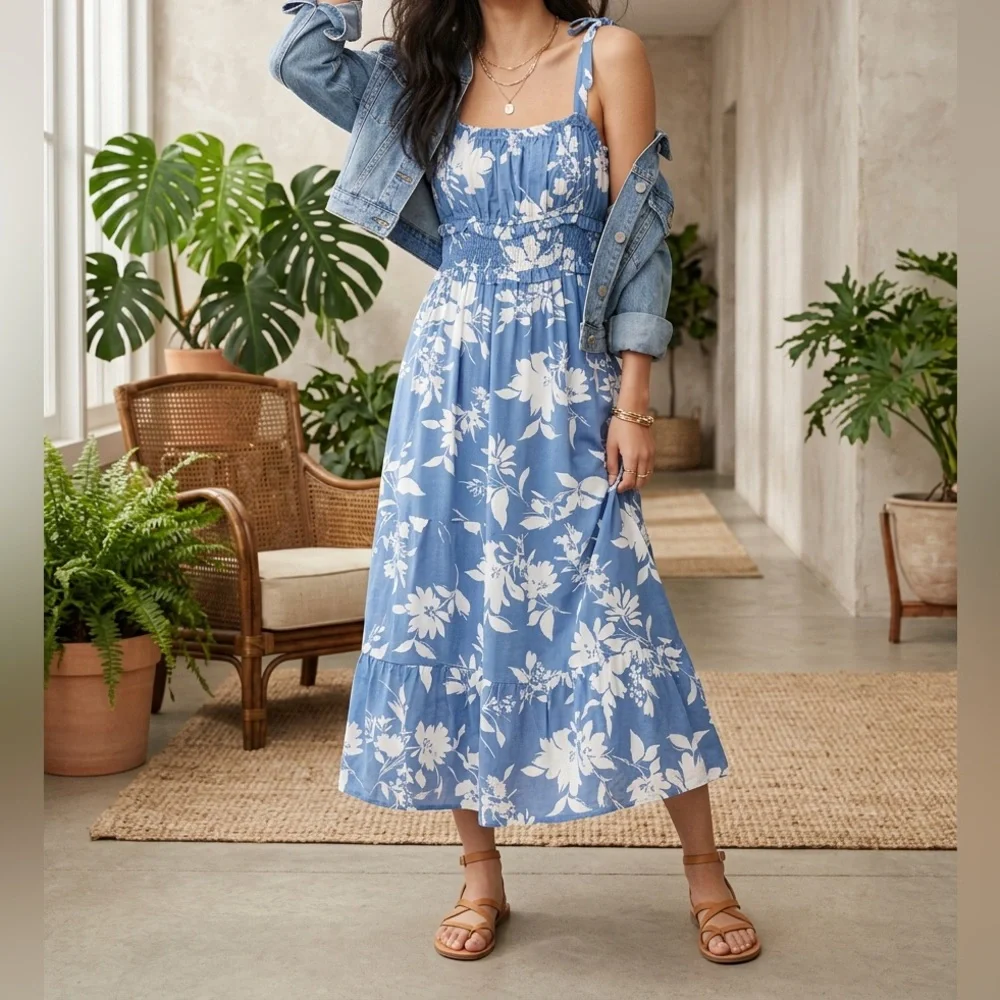 Floral Midi Dress - Picture 2 of 5